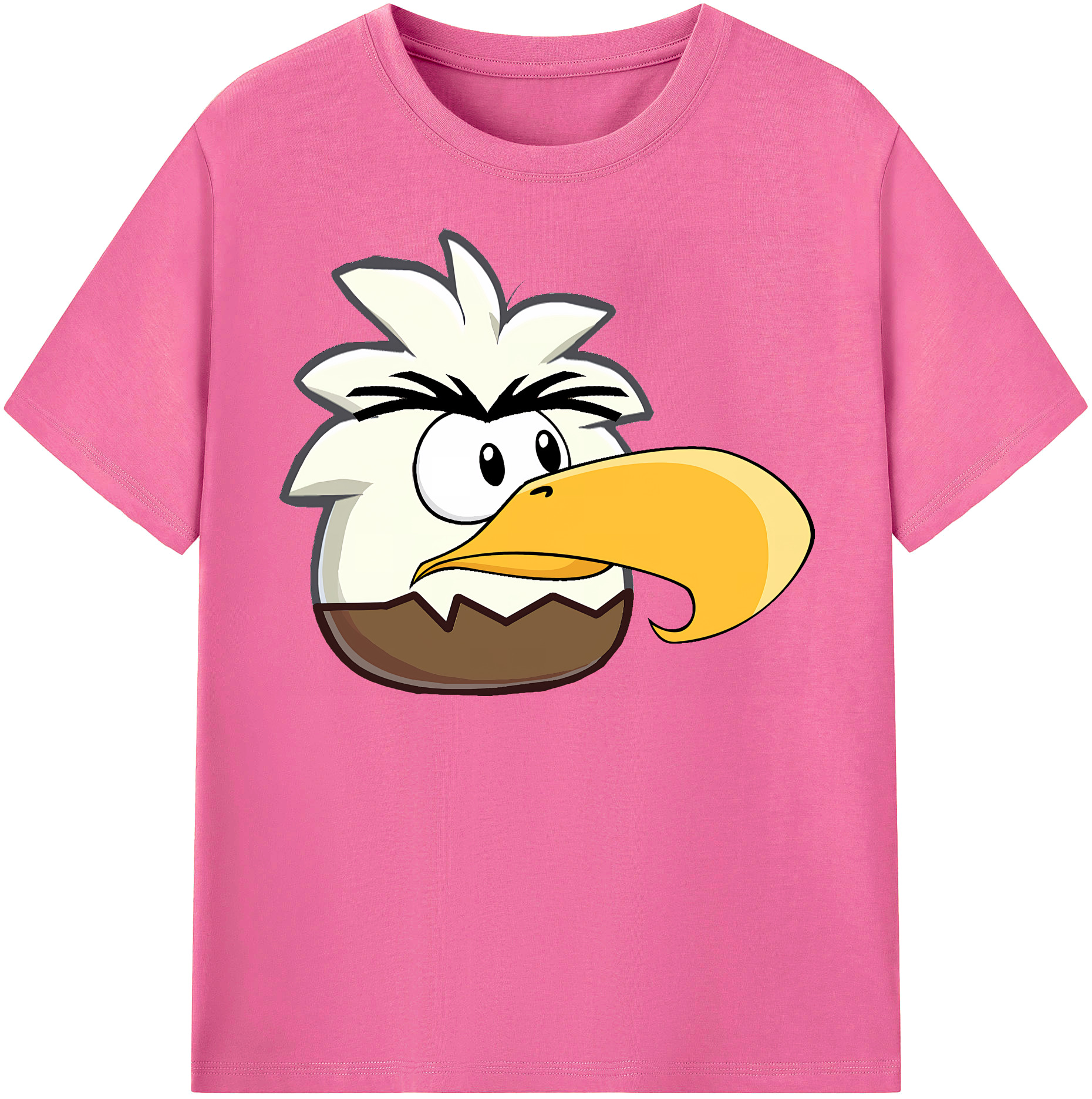 （画像用） Angry Birds アングリーバード レディースカジュアルプリントTシャツ（綿100％）